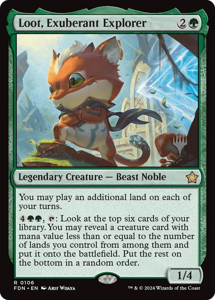 LOOTPACK アルバムセット　レア Loot, Exuberant Explorer - Promo Pack: Lorwyn Eclipsed - Magic