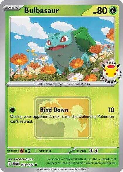 Bulbasaur (Pokemon Day 2026) 001/132
