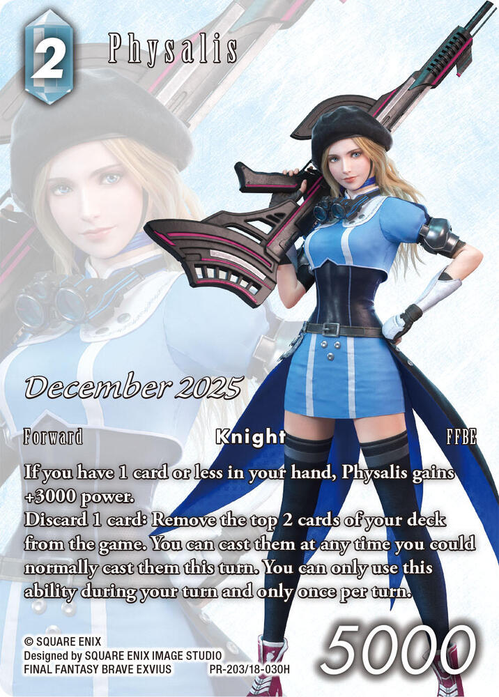 Physalis (PR203/18-30H) - FF: Promo Cards - Final Fantasy TCG