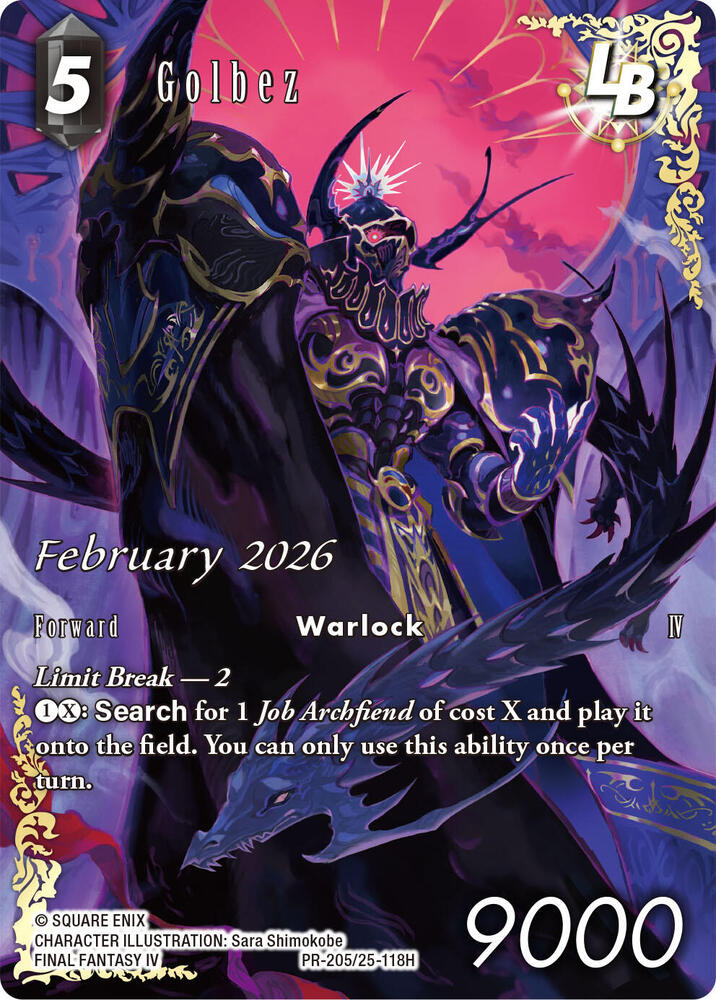 Golbez (PR-205/25-118H) - FF: Promo Cards - Final Fantasy TCG