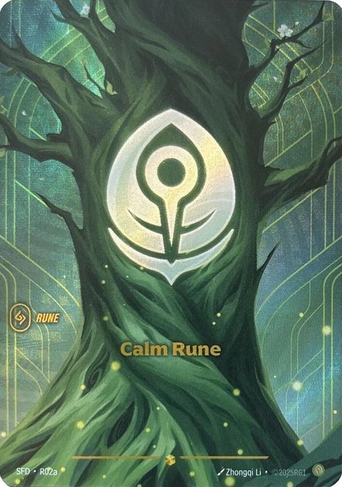 Calm Rune (Alternate Art) - Spiritforged - Riftbound: League of