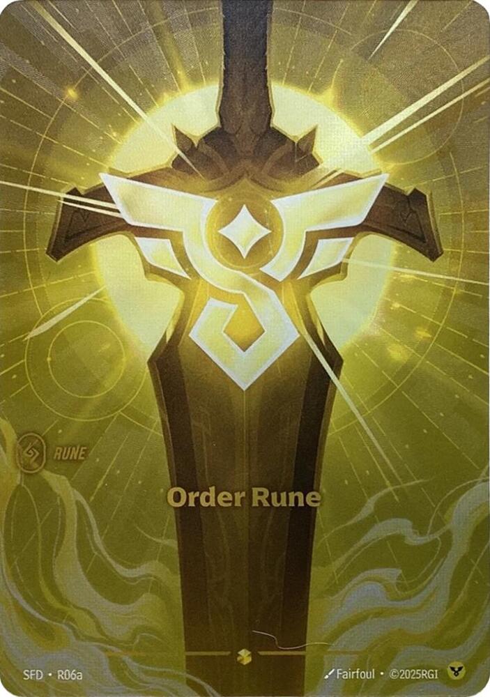 Order Rune (Alternate Art) - Spiritforged - Riftbound: League of