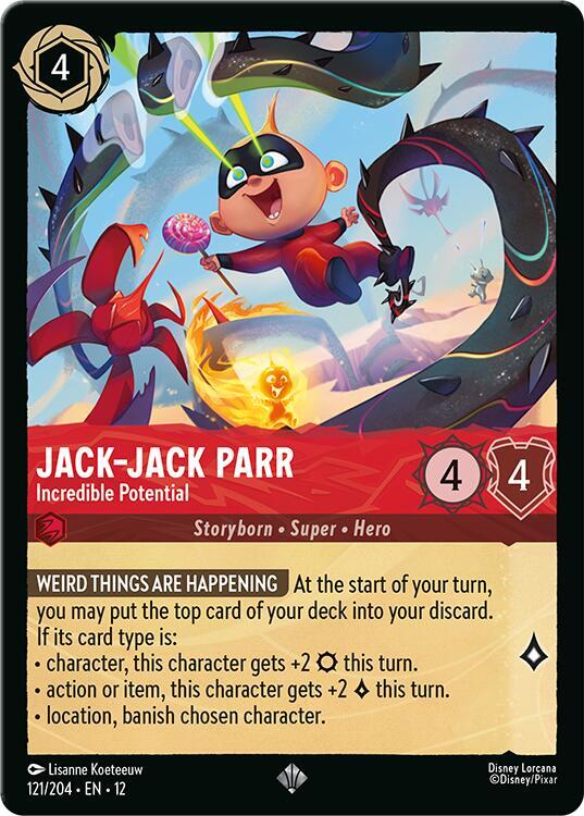 Jack-Jack Parr - Incredible Potential - Premium Disney Lorcana Trading Cards and Booster Packs
