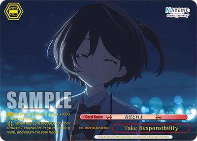 Take Responsibility (RRR+) Makeine: Too Many Losing Heroines! card price