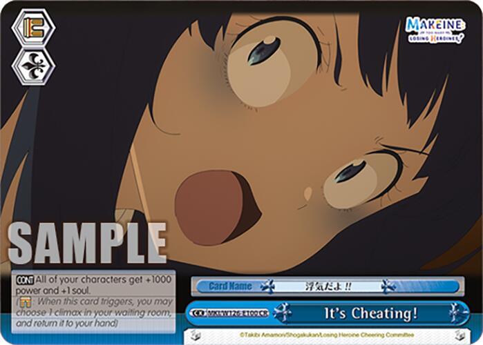 It's Cheating!