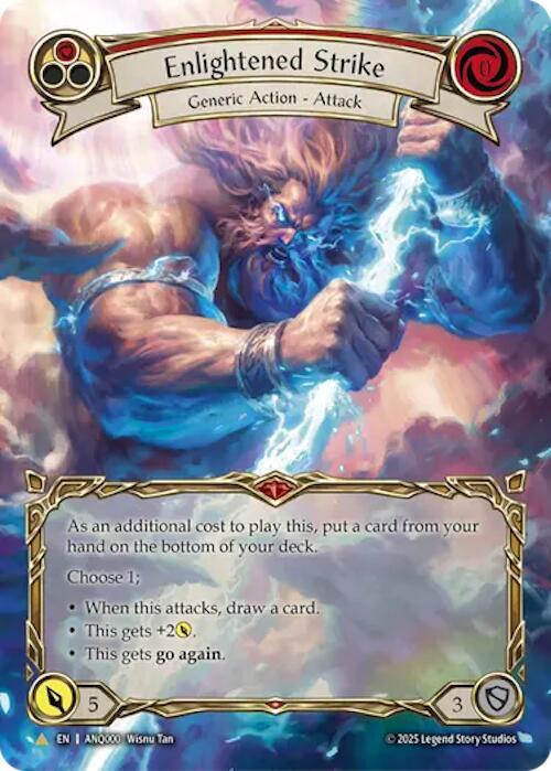 Flesh and Blood 掲示の一撃 Enlightend Strike Enlightened Strike (Red) (Extended Art) (ANQ000) - Compendium of