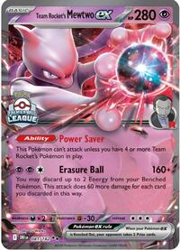 Team Rocket's Mewtwo ex #081/182 from League & Championship Cards Pokemon card image