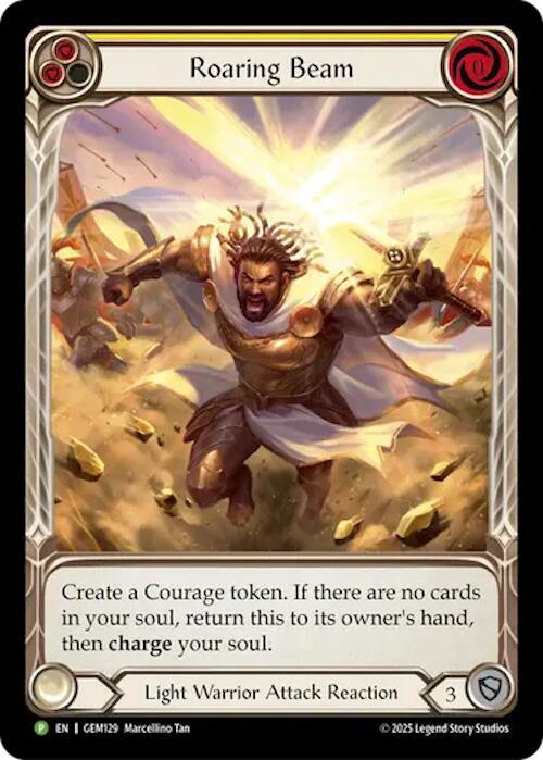 Roaring Beam - GEM Pack 4 - Flesh and Blood TCG - TCGplayer.com