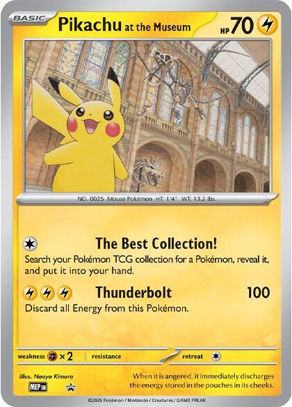 Pikachu at the Museum  from Jumbo Cards
