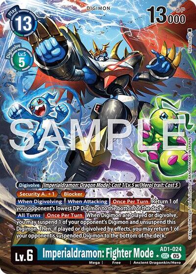 Imperialdramon: Fighter Mode - AD1-024 (Alternate Art) Advanced Booster Digimon Generation card price