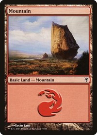 Mountain (77) (Duel Decks: Sorin vs. Tibalt)
