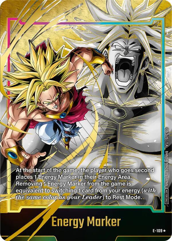 Energy Marker (E-109) (Gold) - Fusion World Energy Markers