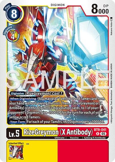 RizeGreymon X Antibody Reprint