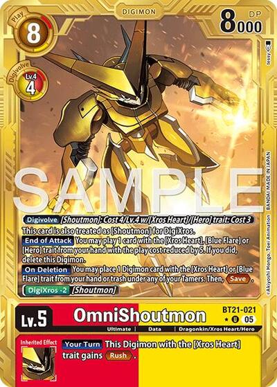 OmniShoutmon (Gold Border) Advanced Booster Digimon Generation card price