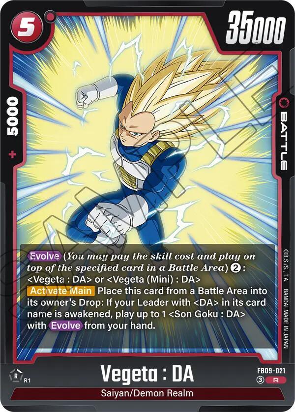 DAO コン Platinum Edition Evolution 2nd Vegeta : DA - Dual Evolution - Dragon Ball Super: Fusion World