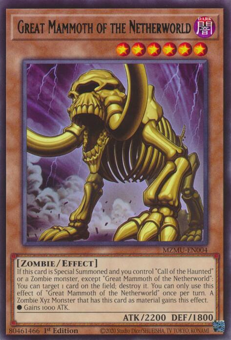 Great Mammoth of the Netherworld - Maze of Muertos - YuGiOh