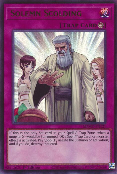 遊戯王！ Solemn Scolding - Maze of Muertos - YuGiOh - TCGplayer.com