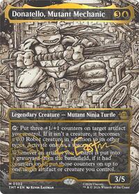 Donatello, Mutant Mechanic (Borderless) (Gold-Stamped Signature)