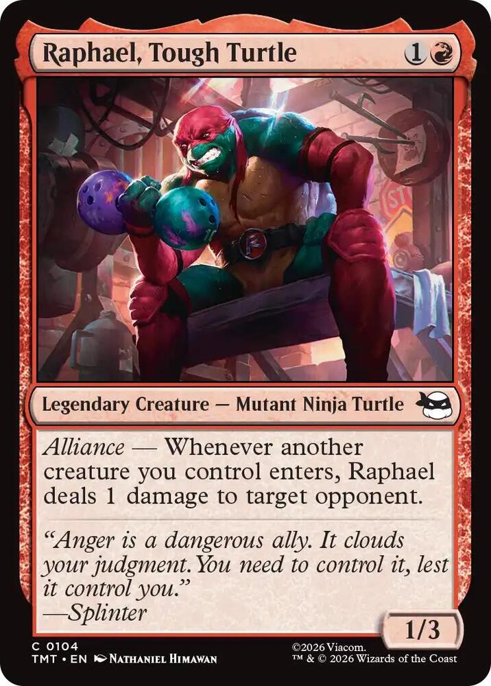 Raphael, Tough Turtle - Teenage Mutant Ninja Turtles - Magic: The Gathering - TCGplayer.com Raphael, Tough Turtle - Teenage Mutant Ninja Turtles - Magic: The Gathering - TCGplayer.com