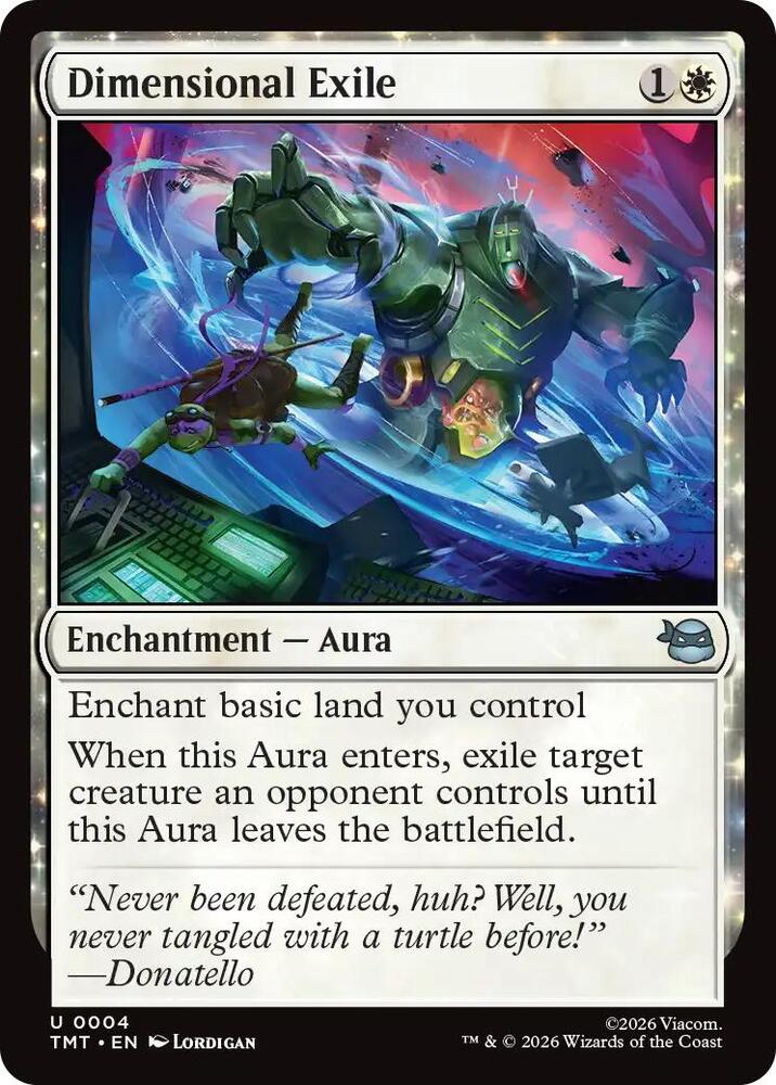 MAGIC The Gathering 英語版 EXILED Dimensional Exile - Teenage Mutant Ninja Turtles - Magic: The