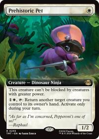 Prehistoric Pet (Extended Art) - Teenage Mutant Ninja Turtles - Magic: The Gathering card
