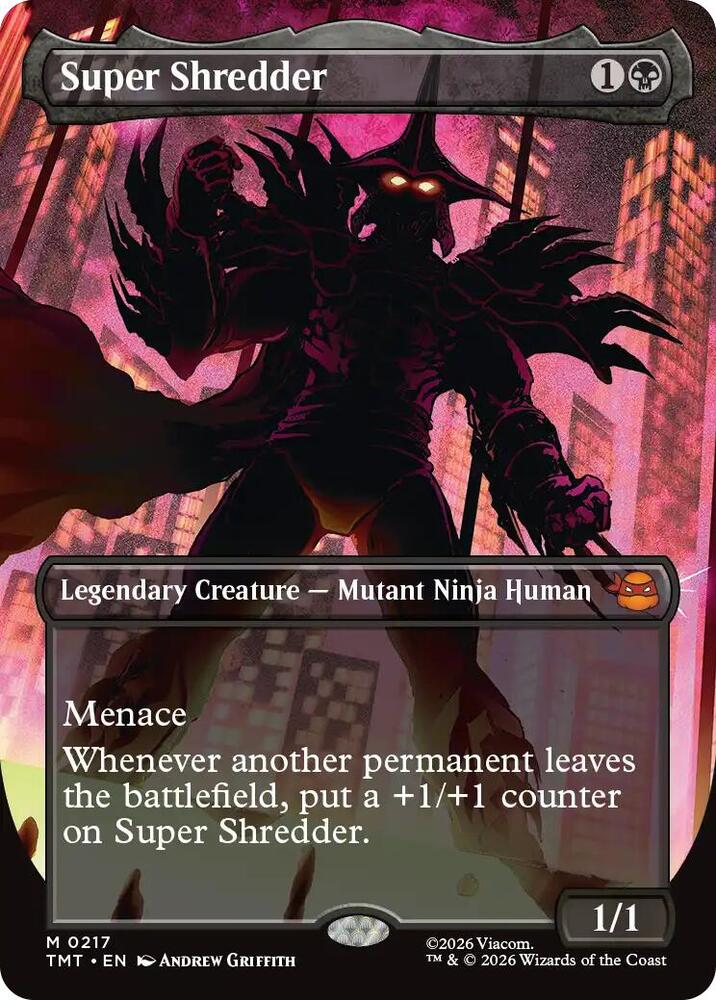 MTG スーパーシュレッダー 英語 ボーダーレス Foil Super Shredder (Borderless) - Teenage Mutant Ninja Turtles - Magic