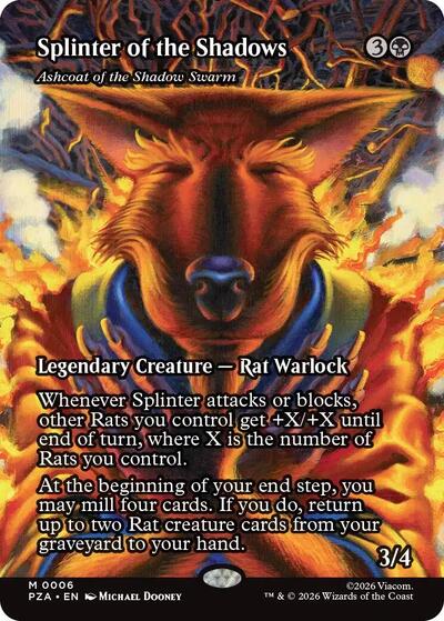 Splinter of the Shadows Ashcoat of the Shadow Swarm Borderless