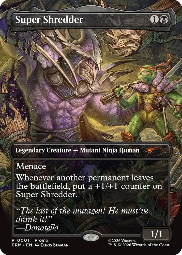 MTG スーパーシュレッダー 英語 ボーダーレス Foil Super Shredder (Borderless) - Unique and Miscellaneous Promos