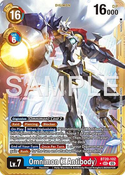 Omnimon (X Antibody) (Gold Border) Advanced Booster Digimon Generation card price