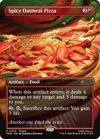 Spicy Oatmeal Pizza (Borderless)