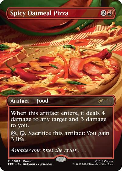 Spicy Oatmeal Pizza Borderless
