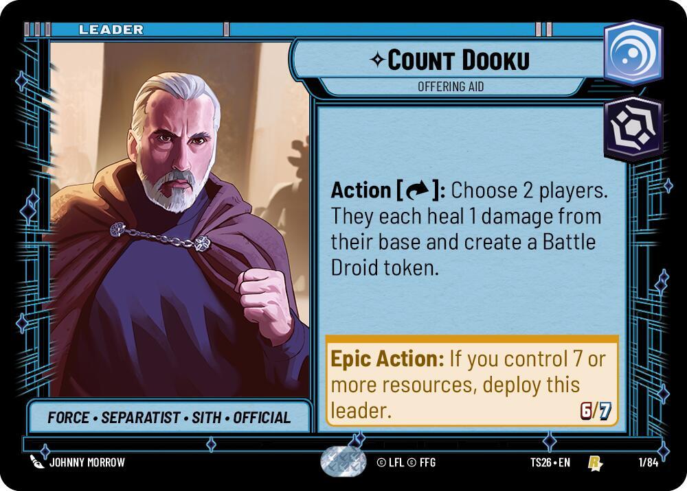 Count Dooku 1/84 card