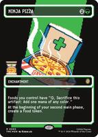 Ninja Pizza (Borderless) (Surge Foil) - Commander: Teenage Mutant
