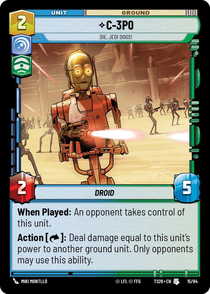 C-3P0 - Die, Jedi Dogs! - Twin Suns - Star Wars: Unlimited