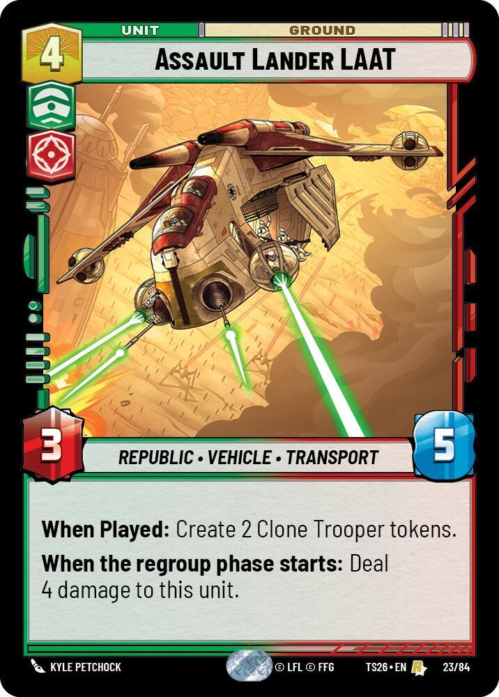 Assault Lander LAAT - Twin Suns - Star Wars: Unlimited - TCGplayer.com