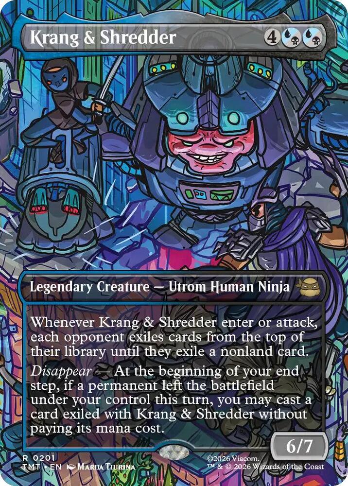 Krang & Shredder (Borderless) - Teenage Mutant Ninja Turtles