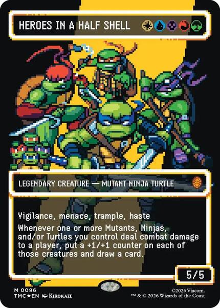 Heroes in a Half Shell (0096) (Borderless) (Surge Foil)