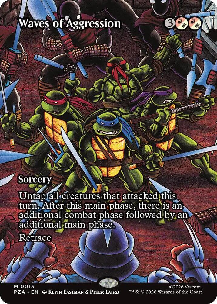 Waves of Aggression (Borderless) - Teenage Mutant Ninja Turtles
