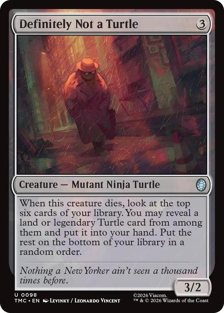 Definitely Not a Turtle - Commander: Teenage Mutant Ninja Turtles - Magic:  The Gathering - TCGplayer.com