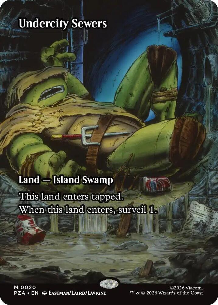 mtg まとめ売り② Undercity Sewers (Borderless) - Teenage Mutant Ninja Turtles
