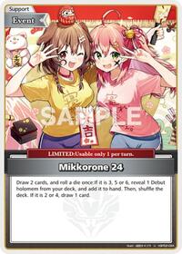 Mikkorone 24 (U) - Curious Universe - Hololive card
