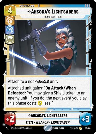 Ahsoka's Lightsabers card