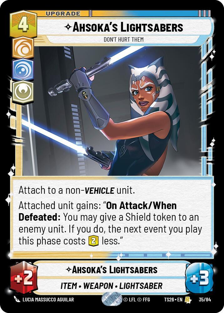 Ahsoka's Lightsabers - Twin Suns - Star Wars: Unlimited