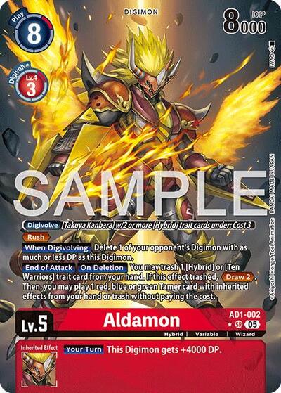 Aldamon (Alternate Art) Advanced Booster Digimon Generation card price