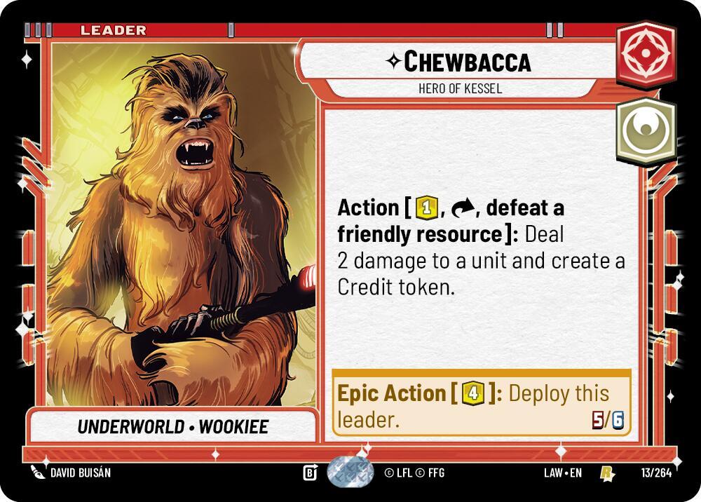 スターウォーズカード Chewbacca - Hero of Kessel - A Lawless Time - Star Wars: Unlimited