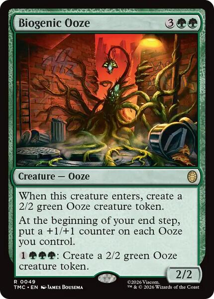 MTG マジック・オリジン/ORIGINS 『FOIL』 Biogenic Ooze - Commander: Teenage Mutant Ninja Turtles - Magic