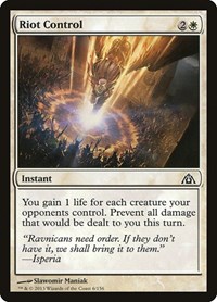 Riot Control - Dragon's Maze - Magic: The Gathering card