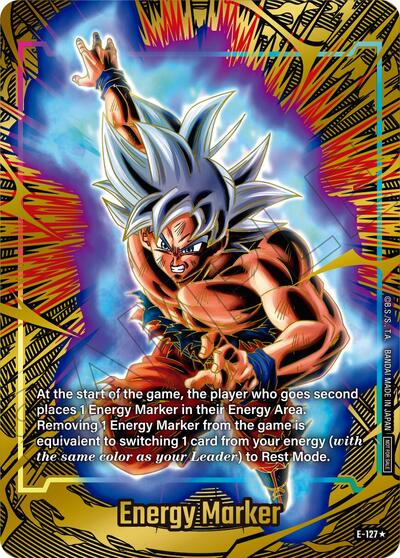 Energy Marker (E-127) (Gold) Fusion World Energy Markers None Dragon Ball card — value and price