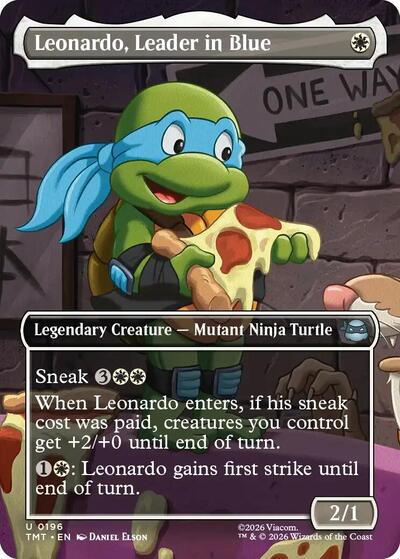 Leonardo Leader in Blue Borderless