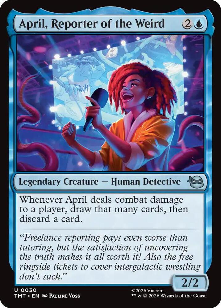 April, Reporter of the Weird - Teenage Mutant Ninja Turtles - Magic: The Gathering - TCGplayer.com April, Reporter of the Weird - Teenage Mutant Ninja Turtles - Magic: The Gathering - TCGplayer.com